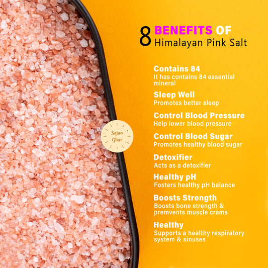 Edible Himalayan Pink Salt Granules : 5 KG Pack