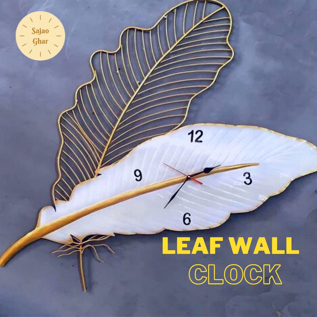 Leaf Wall Clock