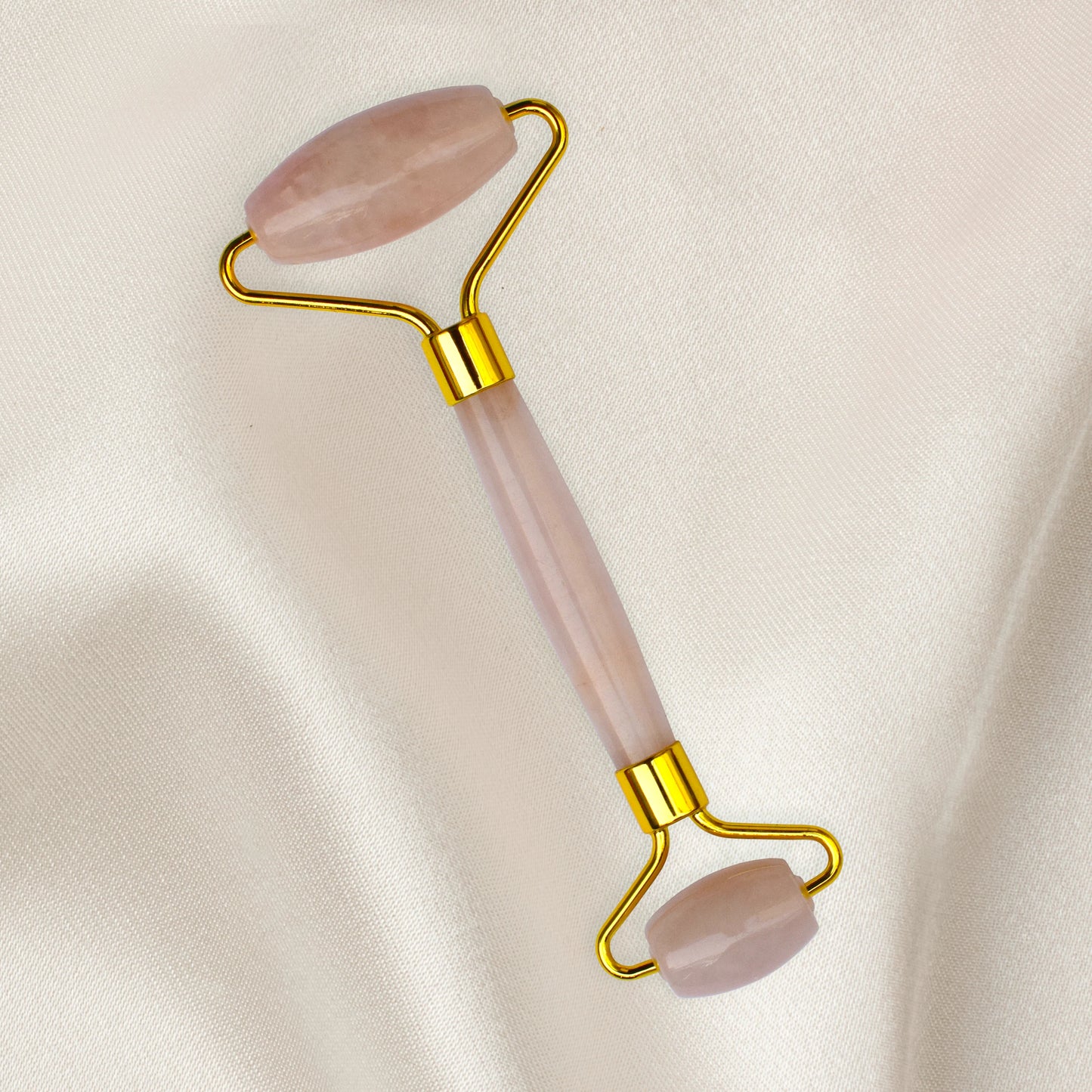 Rose Quartz Gemstone Facial Roller and Gua Sha